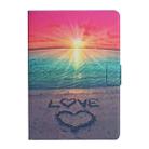 For iPad 5 Colored Drawing Pattern Horizontal Flip Leather Case with Holder & Card Slots & Sleep / Wake-up Function(Sunrise) - 2
