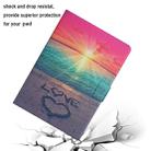 For iPad 5 Colored Drawing Pattern Horizontal Flip Leather Case with Holder & Card Slots & Sleep / Wake-up Function(Sunrise) - 6