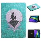 For iPad 11 Pro (2020) Colored Drawing Pattern Horizontal Flip Leather Tablet Case with Holder & Card Slots & Sleep / Wake-up Function(Mermaid) - 1