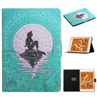 For iPad Mini 4 / 3 / 2 / 1 Colored Drawing Pattern Horizontal Flip Leather Case with Holder & Card Slots & Sleep / Wake-up Function(Mermaid) - 1