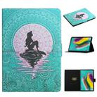 For Samsung Galaxy Tab S6 T860/T865 Colored Drawing Pattern Horizontal Flip Leather Case with Holder & Card Slots & Sleep / Wake-up Function(Mermaid) - 1