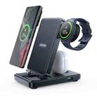 JOYROOM JR-WQS01 4 in 1 Wireless Charging Stand For Type-C Cellphone&Earphone / Samsung Watch Series(Black) - 1