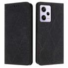 For Redmi Note 12 Pro 4G Ethnic Embossed Adsorption Leather Phone Case(Black) - 1