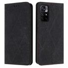 For Xiaomi Poco M4 Pro 5G Ethnic Embossed Adsorption Leather Phone Case(Black) - 1
