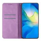 For Xiaomi Poco X3 NFC Ethnic Embossed Adsorption Leather Phone Case(Purple) - 3
