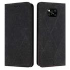 For Xiaomi Poco X3 NFC Ethnic Embossed Adsorption Leather Phone Case(Black) - 1