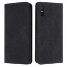 For Xiaomi Redmi 9A Ethnic Embossed Adsorption Leather Phone Case(Black) - 1