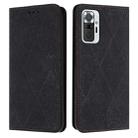 For Redmi Note 10 Pro Ethnic Embossed Adsorption Leather Phone Case(Black) - 1