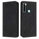For Redmi Note 8T Ethnic Embossed Adsorption Leather Phone Case(Black) - 1