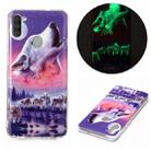 For Samsung Galaxy A11 Luminous TPU Soft Protective Case(Seven Wolves) - 1