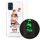 For Samsung Galaxy A71 Luminous TPU Soft Protective Case(Cats) - 1