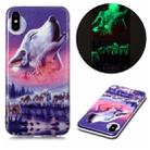For iPhone XS Max Luminous TPU Soft Protective Case(Seven Wolves) - 1