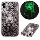 For iPhone XS Max Luminous TPU Soft Protective Case(Leopard Tiger) - 1