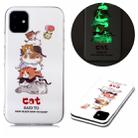 For iPhone 11 Luminous TPU Soft Protective Case(Cats) - 1