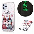 For iPhone 11 Pro Luminous TPU Soft Protective Case(Couple Unicorn) - 1