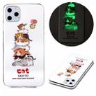 For iPhone 11 Pro Max Luminous TPU Soft Protective Case(Cats) - 1