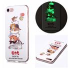 For iPhone SE 2022 / SE 2020 / 8 / 7 Luminous TPU Soft Protective Case(Cats) - 1
