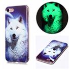 For iPhone SE 2022 / SE 2020 / 8 / 7 Luminous TPU Soft Protective Case(Starry Sky Wolf) - 1