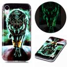 For iPhone XR Luminous TPU Soft Protective Case(Ferocious Wolf) - 1