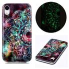 For iPhone XR Luminous TPU Soft Protective Case(Mandala Flower) - 1