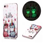 For iPhone 6 Luminous TPU Soft Protective Case(Couple Unicorn) - 1