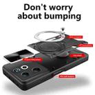 For Infinix Smart 8 Plus CD Texture Sliding Camshield Magnetic Holder Phone Case(Blue) - 3