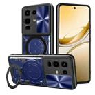 For Infinix Note 50s CD Texture Sliding Camshield Magnetic Holder Phone Case(Blue) - 1