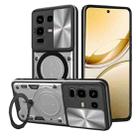 For Infinix Note 50s CD Texture Sliding Camshield Magnetic Holder Phone Case(Silver) - 1