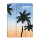 For iPad Air / Air 2 / 9.7 2017 / 2018 3-Fold 360 Rotation Painted Leather Smart Tablet Case(Coconut Tree) - 1