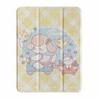 For iPad Air / Air 2 / 9.7 2017 / 2018 3-Fold 360 Rotation Painted Leather Smart Tablet Case(Cycling Dog) - 1