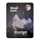 For iPad 10th Gen 10.9 2022 3-Fold 360 Rotation Painted Leather Smart Tablet Case(Moonlit Snow Mountain) - 1