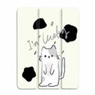 For iPad mini 6 3-Fold 360 Rotation Painted Leather Smart Tablet Case(Lucky Cat) - 1