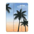 For iPad 10th Gen 10.9 2022 3-Fold 360 Rotation Painted Leather Smart Tablet Case(Coconut Tree) - 1