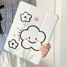 For iPad Pro 11 2022 / 2021 / 2020 3-Fold 360 Rotation Painted Leather Smart Tablet Case(Smile Flower) - 8