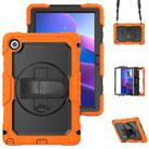 For Lenovo Tab 10.1 / ZhaoYang K10c Silicone Hybrid PC Tablet Case with Shoulder Strap(Orange) - 1