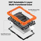 For Lenovo Tab 10.1 / ZhaoYang K10c Silicone Hybrid PC Tablet Case with Shoulder Strap(Orange) - 3