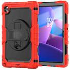 For Lenovo Tab 10.1 / ZhaoYang K10c Silicone Hybrid PC Tablet Case with Shoulder Strap(Red) - 2
