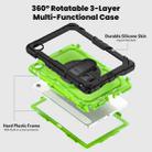 For Lenovo Tab 10.1 / ZhaoYang K10c Silicone Hybrid PC Tablet Case with Shoulder Strap(Yellow Green PC) - 3