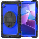 For Lenovo Tab 10.1 / ZhaoYang K10c Silicone Hybrid PC Tablet Case with Shoulder Strap(Blue PC) - 2