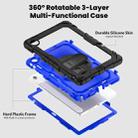For Lenovo Tab 10.1 / ZhaoYang K10c Silicone Hybrid PC Tablet Case with Shoulder Strap(Blue PC) - 3