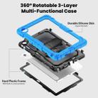 For Lenovo Tab 10.1 / ZhaoYang K10c Silicone Hybrid PC Tablet Case with Shoulder Strap(Light Blue) - 3