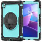 For Lenovo Tab 10.1 / ZhaoYang K10c Silicone Hybrid PC Tablet Case with Shoulder Strap(Light Blue PC) - 2