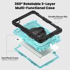 For Lenovo Tab 10.1 / ZhaoYang K10c Silicone Hybrid PC Tablet Case with Shoulder Strap(Light Blue PC) - 3