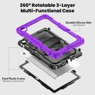 For Lenovo Tab 10.1 / ZhaoYang K10c Silicone Hybrid PC Tablet Case with Shoulder Strap(Purple) - 3