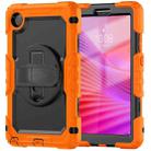 For Lenovo Tab K9 / Tab One Silicone Hybrid PC Tablet Case with Shoulder Strap(Orange) - 2