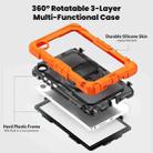 For Lenovo Tab K9 / Tab One Silicone Hybrid PC Tablet Case with Shoulder Strap(Orange) - 3