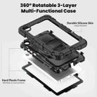For Lenovo Tab K9 / Tab One Silicone Hybrid PC Tablet Case with Shoulder Strap(Black) - 3