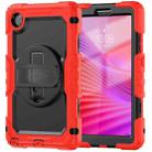 For Lenovo Tab K9 / Tab One Silicone Hybrid PC Tablet Case with Shoulder Strap(Red) - 2