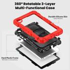 For Lenovo Tab K9 / Tab One Silicone Hybrid PC Tablet Case with Shoulder Strap(Red) - 3