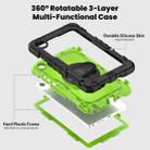 For Lenovo Tab K9 / Tab One Silicone Hybrid PC Tablet Case with Shoulder Strap(Yellow Green PC) - 3